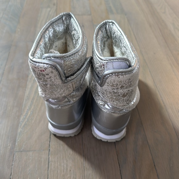 Rubber Duck for J Crew Metallic Silver Snow Joggers Size 12.5 - Picture 4 of 8